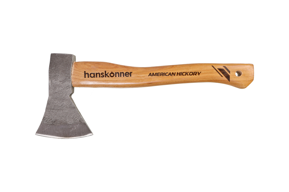Топор деревянный 600г, длина рукоятки 360мм, рукоятка гикори, hanskonner
