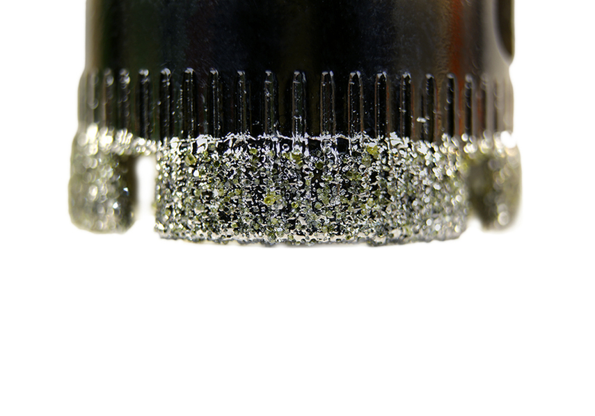 Коронка алмазн. По керам. Плитке и стеклу 22 х 55 мм, с центрир. Сверл.. Sturm!