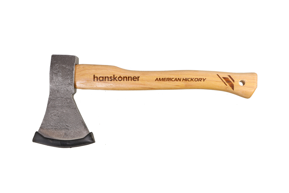 Топор деревянный 800г, длина рукоятки 380мм, рукоятка гикори, hanskonner