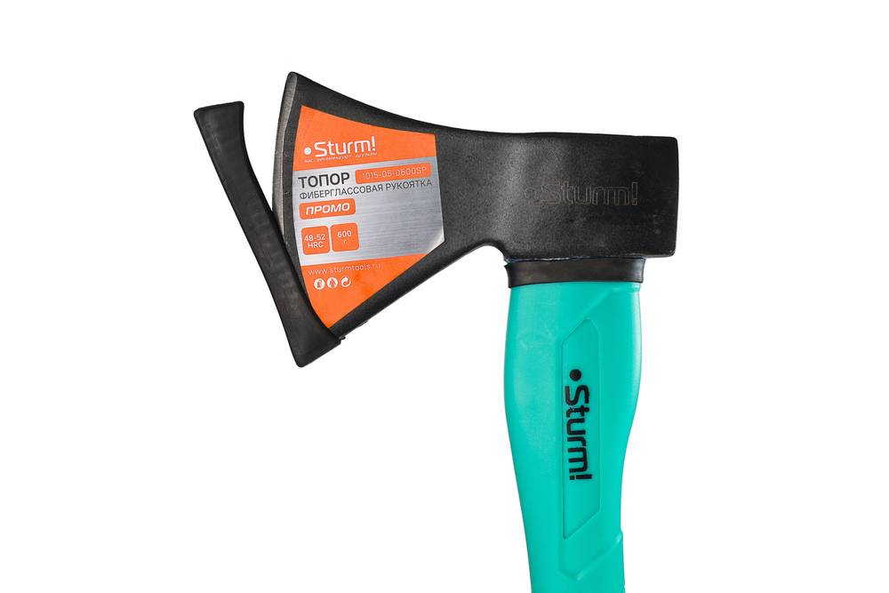 Топор, 600г, фиберглассовая обрезиненная рукоятка, Sturm!
