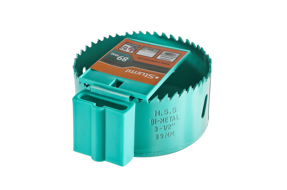 Коронка биметаллическая, 89 мм, 5/8", Sturm!