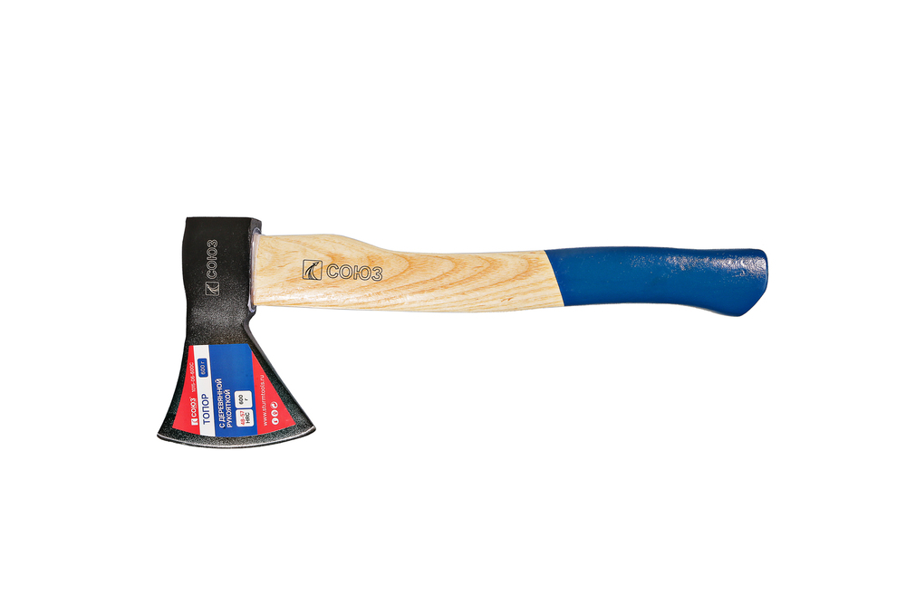 Топор, 600г, деревянная рукоятка, СОЮЗ