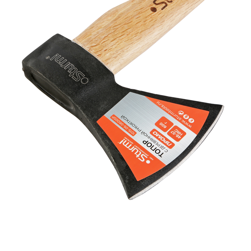 Топор, 600г, деревянная рукоятка, Sturm!