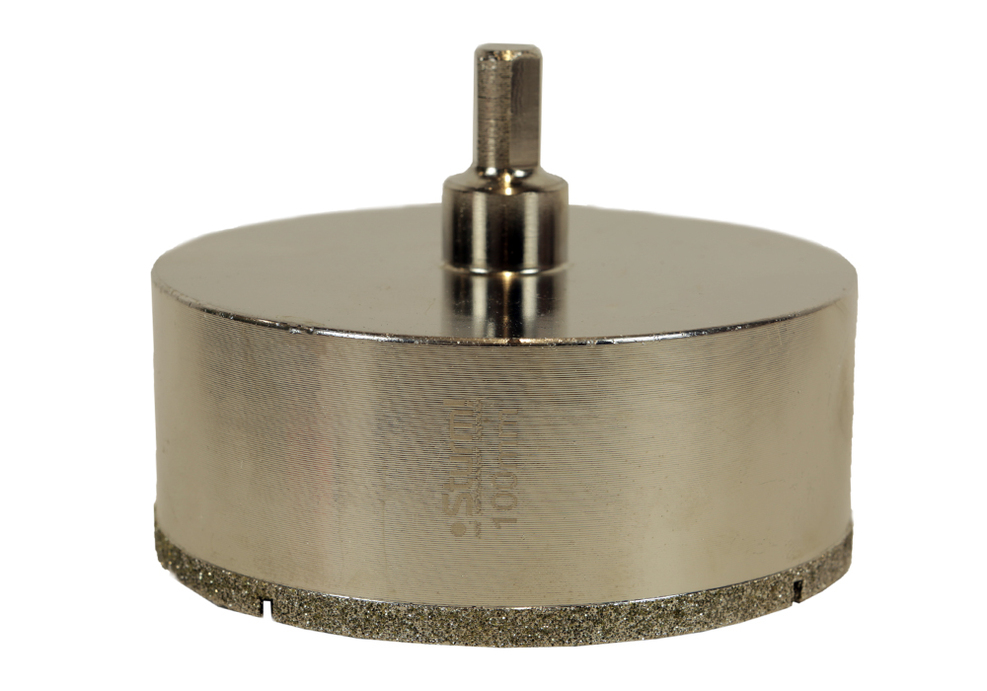 Коронка алмазная по керамограниту 100 х 70 мм,3гр. Хв., с центрир. Cверл. Sturm!