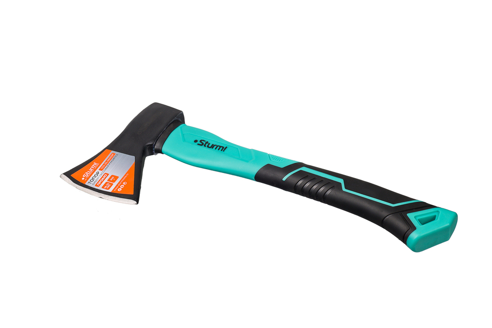 Топор, 600г, фиберглассовая обрезиненная рукоятка, Sturm!