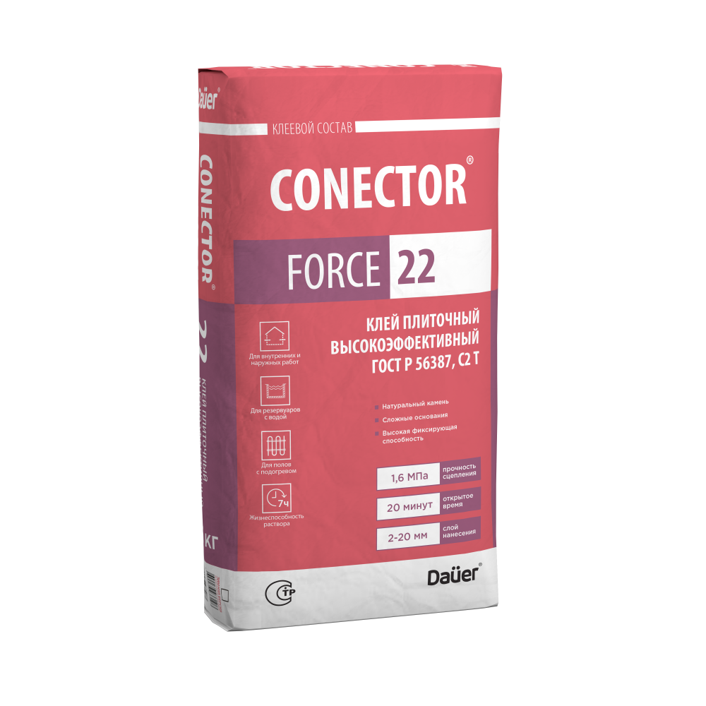 CONECTOR 22 Клей плиточный высокоэффективный 25 кг