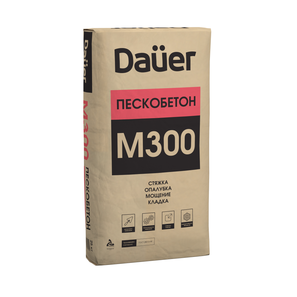Cухая смесь Dauer М-300 Пескобетон 30 кг
