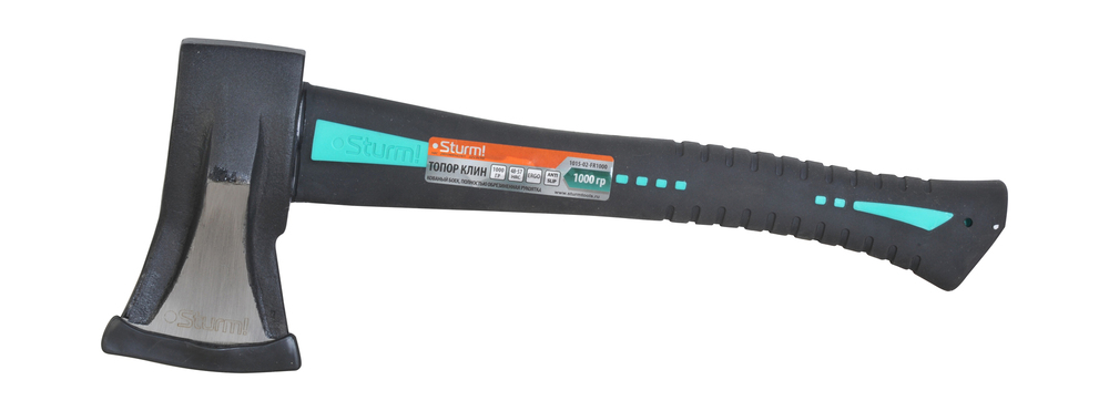 Топор-колун, 1000г, фиберглассовая обрезиненная рукоятка, Sturm!