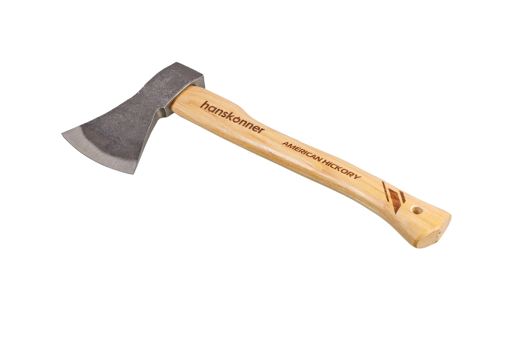 Топор деревянный 1000г, длина рукоятки 400мм, рукоятка гикори, hanskonner