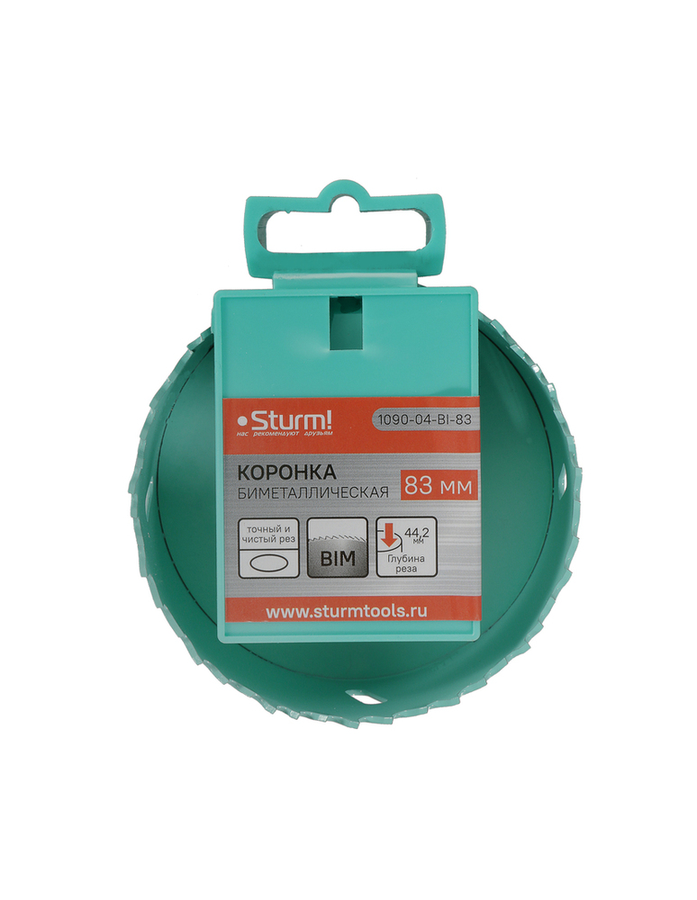 Коронка биметаллическая, 83 мм, 5/8", Sturm!