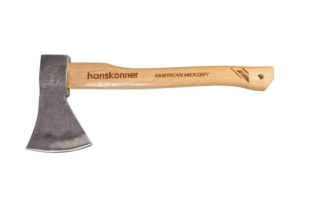 Топор деревянный 1000г, длина рукоятки 400мм, рукоятка гикори, hanskonner