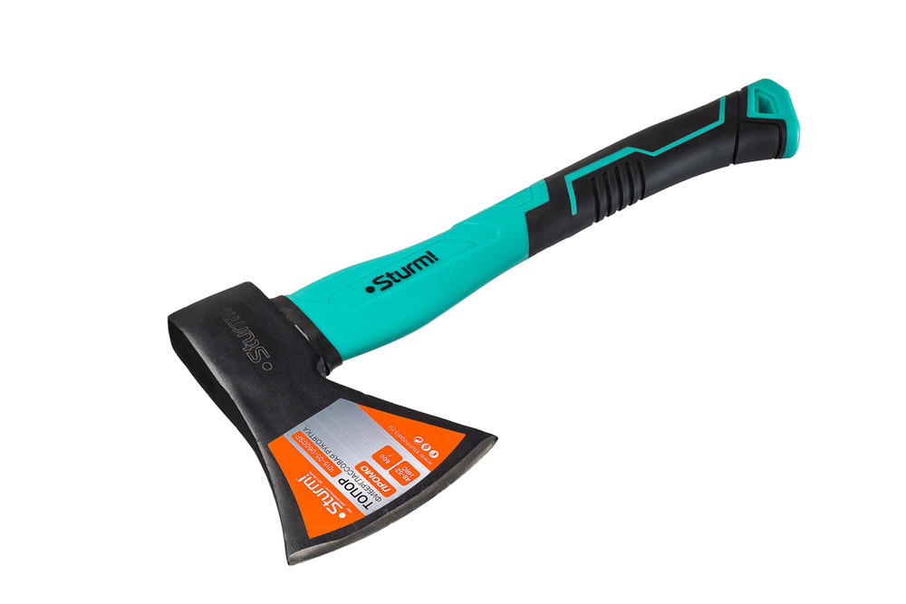 Топор, 600г, фиберглассовая обрезиненная рукоятка, Sturm!