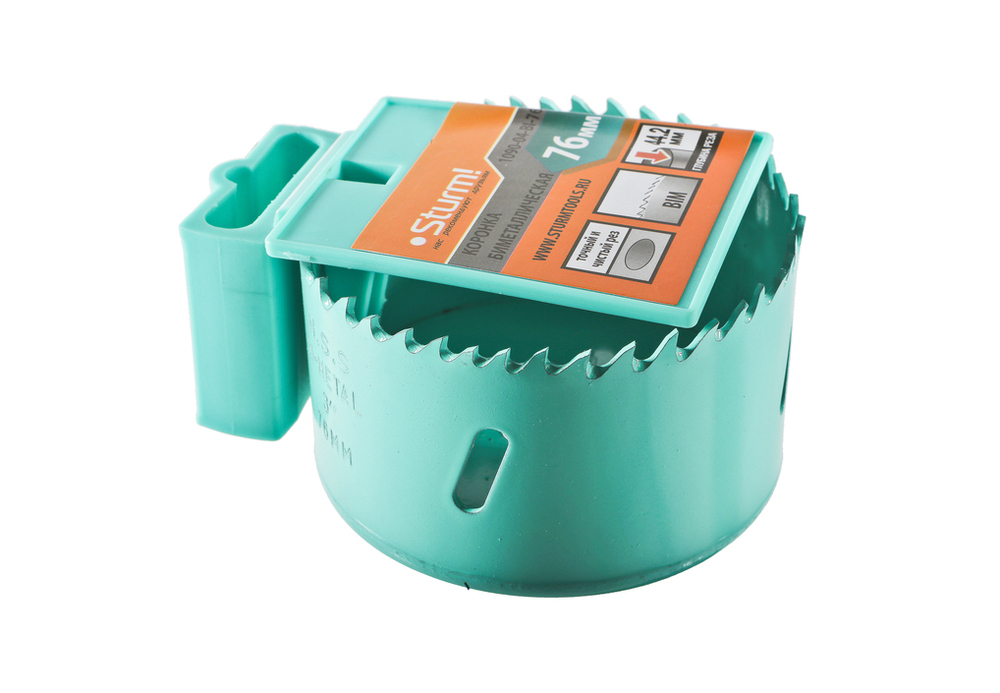 Коронка биметаллическая, 76 мм, 5/8", Sturm!