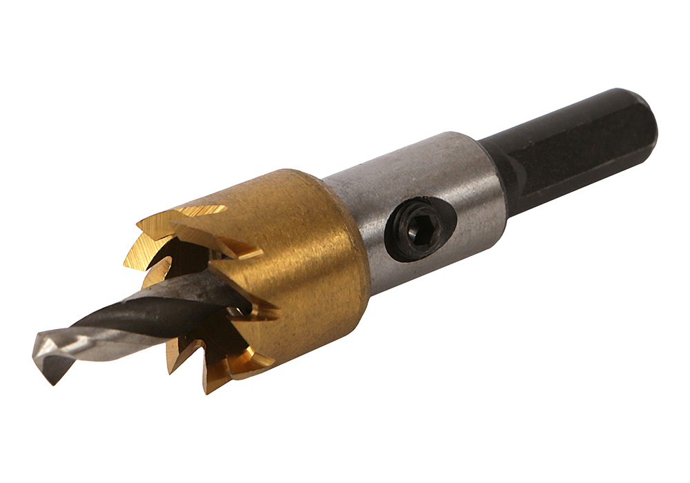 Коронка биметаллическая, 16 мм, по тонколистовому металлу, центрирующее сверло, Sturm!