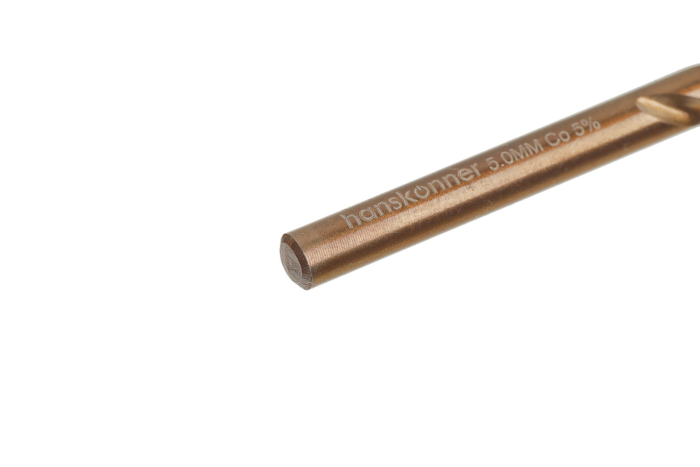 Сверло по металлу COBALT 5,0х86мм Hanskonner