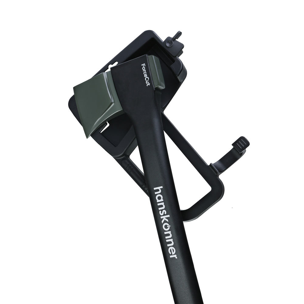 Топор-колун 1400г, фиберглассовая рукоятка с TPE, PTFE покрытие, Hanskonner