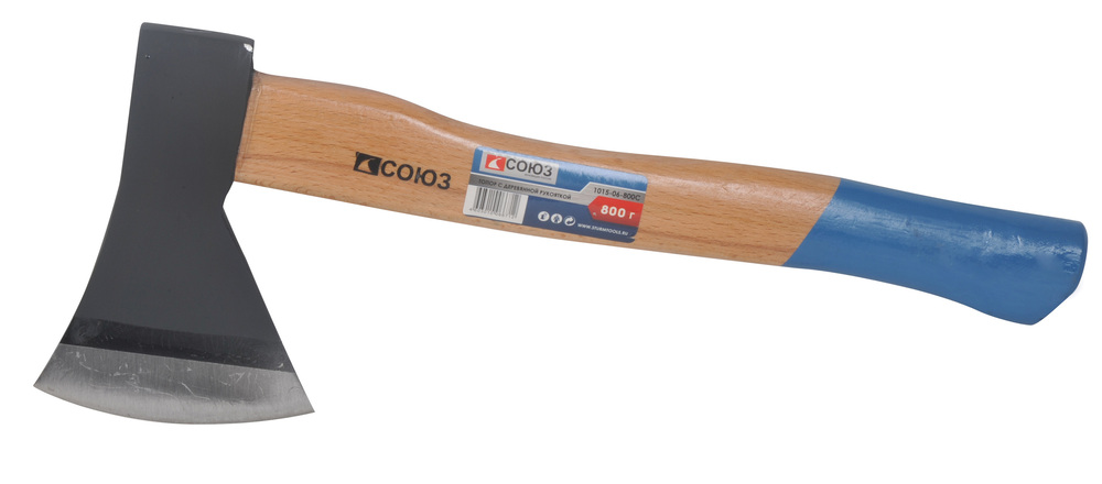 Топор, 800г, деревянная рукоятка, СОЮЗ