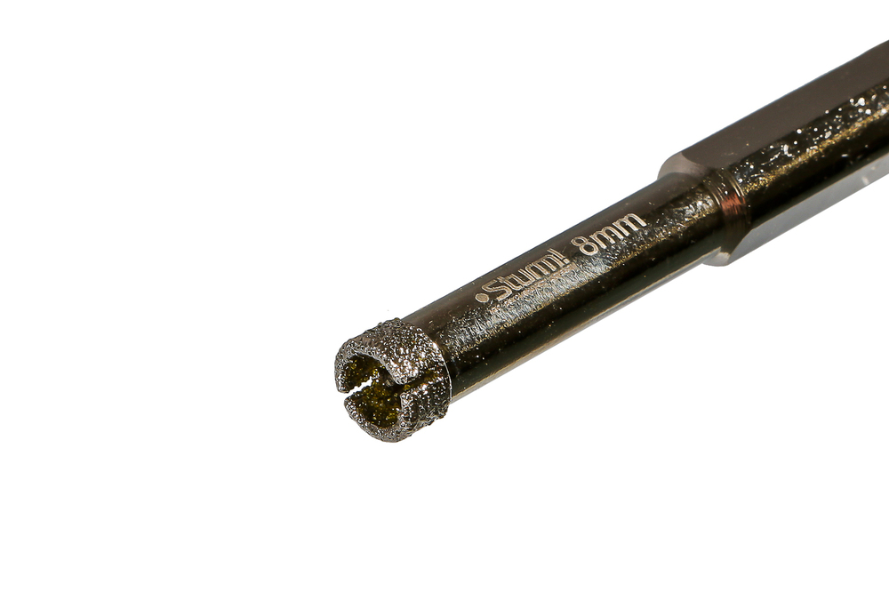 Коронка алмазная по керамограниту 8 х 65 мм, блистер, Sturm!