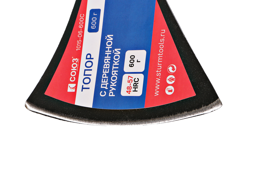 Топор, 600г, деревянная рукоятка, СОЮЗ