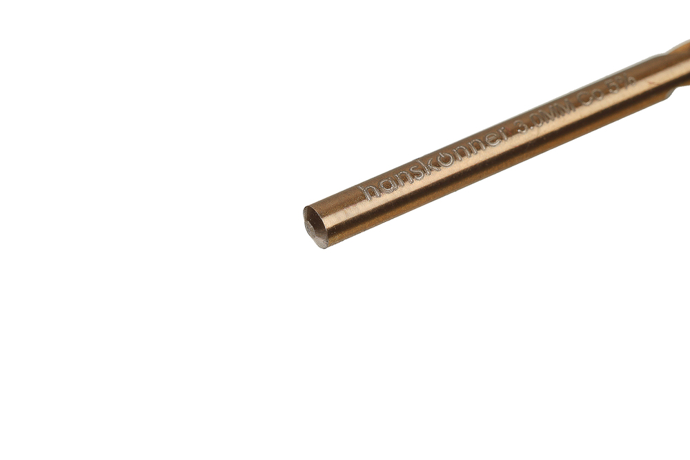 Сверло по металлу COBALT 3,0х61мм Hanskonner