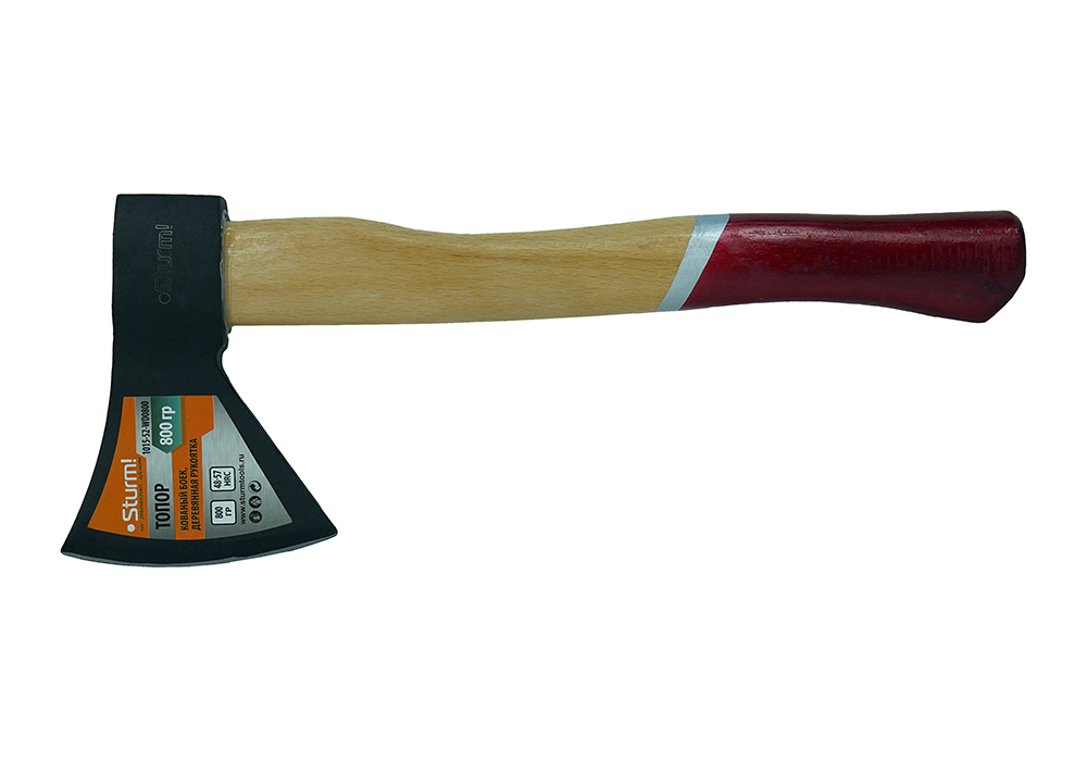 Топор, 800г, деревянная рукоятка, Sturm!